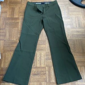 Never worn darker green flare pants